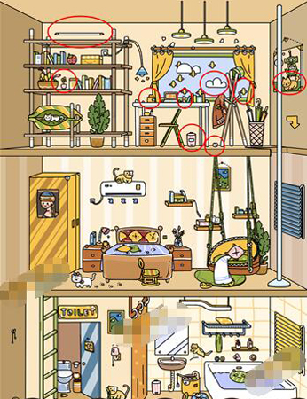 脑洞大侦探喵喵的家攻略-寻物三星通关图解