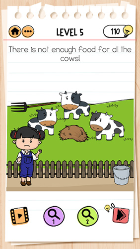 Brain-Test-2艾米丽第5关怎么过-足够的食物通关攻略