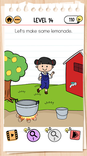 Brain-Test-2艾米丽第14关怎么过-制作柠檬水通关攻略