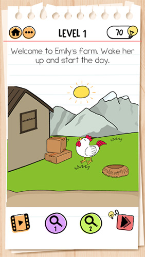 Brain-Test-2艾米丽第1关怎么过-叫醒艾米丽通关攻略