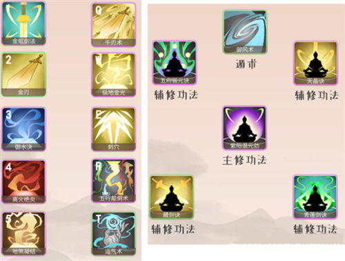 觅长生金虹剑派怎么搭配-功法搭配技巧介绍
