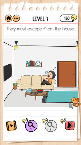 Brain-Test-2汤姆的冒险第7关怎么过-从房子里逃出来攻略