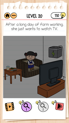 Brain-Test-2艾米丽第20关怎么过-想看电视通关攻略