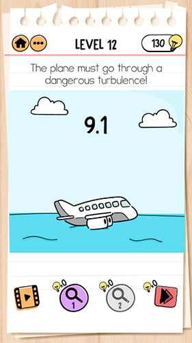 Brain-Test-2汤姆的冒险第12关怎么过-穿过气流颠簸攻略