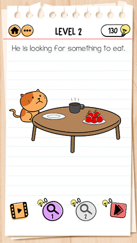 Brain-Test-2汤姆的冒险第2关怎么过-汤姆饿了通关攻略