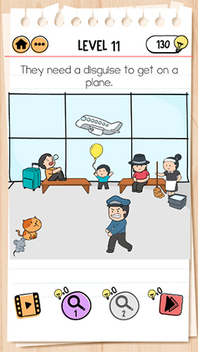 Brain-Test-2汤姆的冒险第11关怎么过-给汤姆伪装通关攻略