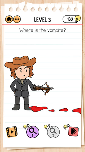 Brain-Test-2怪物和猎人乔第3关怎么过-吸血鬼在哪攻略