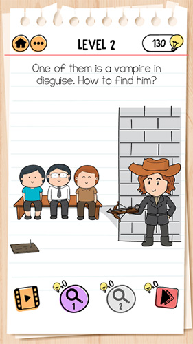 Brain-Test-2怪物和猎人乔第2关怎么过-找到吸血鬼攻略