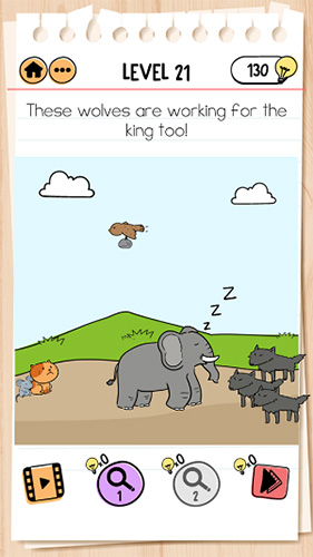 Brain-Test-2汤姆的冒险第21关怎么过-躲避狼群通关攻略