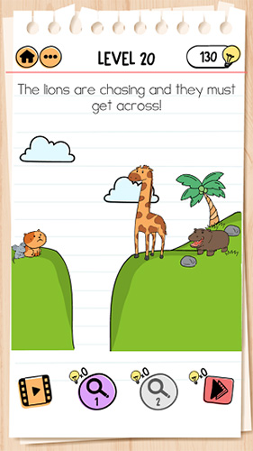 Brain-Test-2汤姆的冒险第20关怎么过-通过峡谷通关攻略