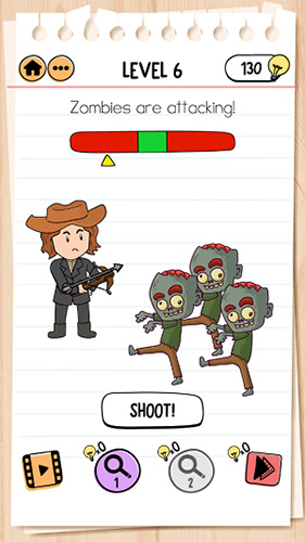 Brain-Test-2怪物和猎人乔第6关怎么过-击败僵尸攻略