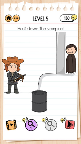 Brain-Test-2怪物和猎人乔第5关怎么过-击败吸血鬼攻略