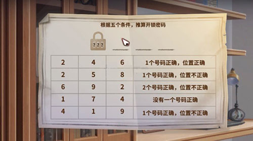 迷雾之夏纸条密码是什么-书柜密码解密技巧介绍